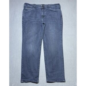 Mavi Black Jeans Mens 40x30 Hasan Classic Relaxed Fit Stretch Straight Denim USA